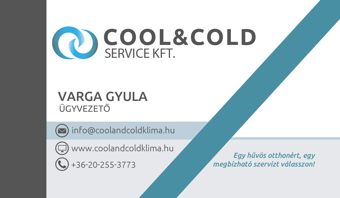 Cool and Cold névjegykártya